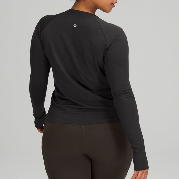 NWT Lululemon Swiftly Tech Long Sleeve 2.0 Race Shirt Size 6 BLACK - Picture 3 of 5